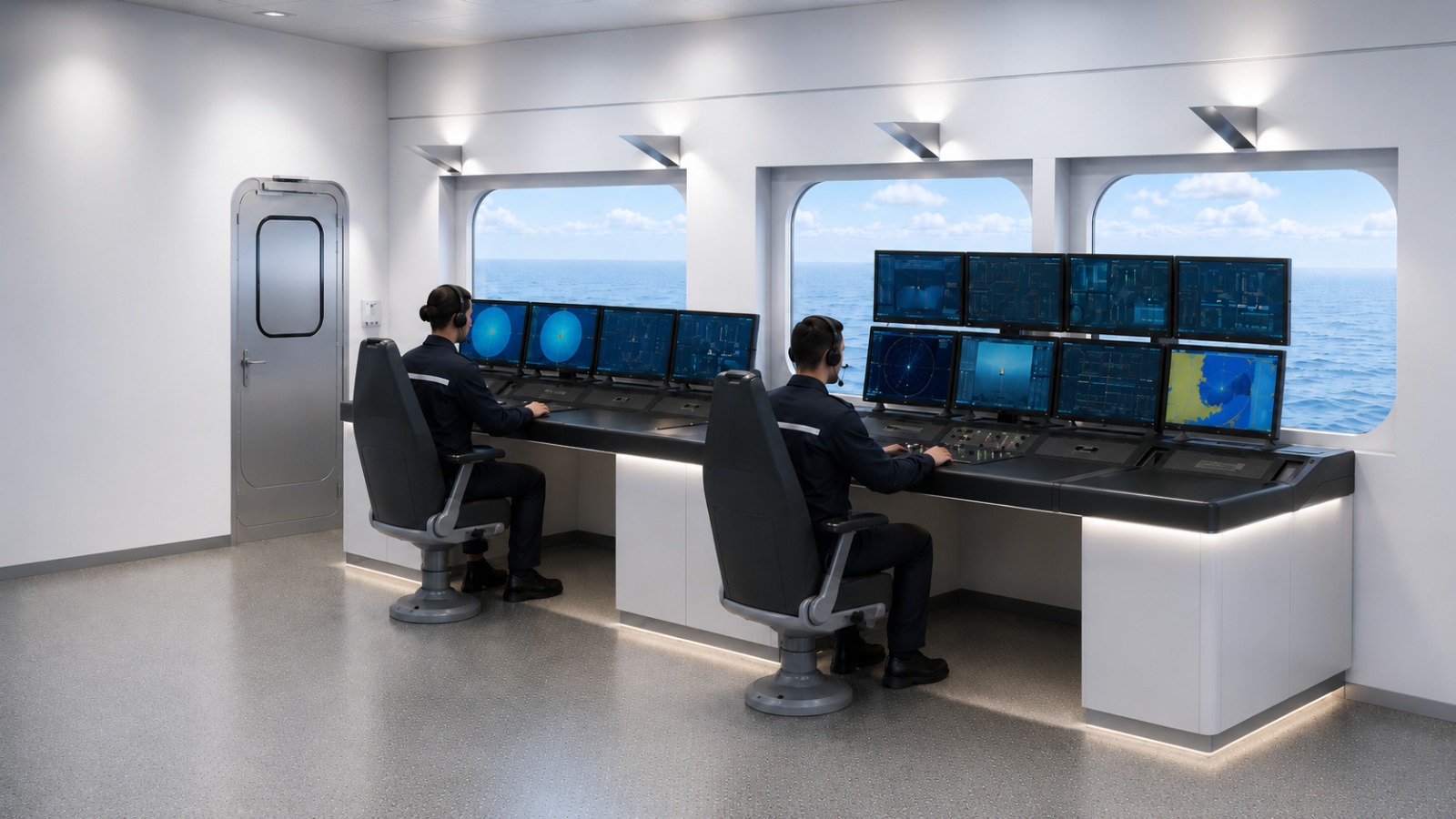 Console de passerelle maritime